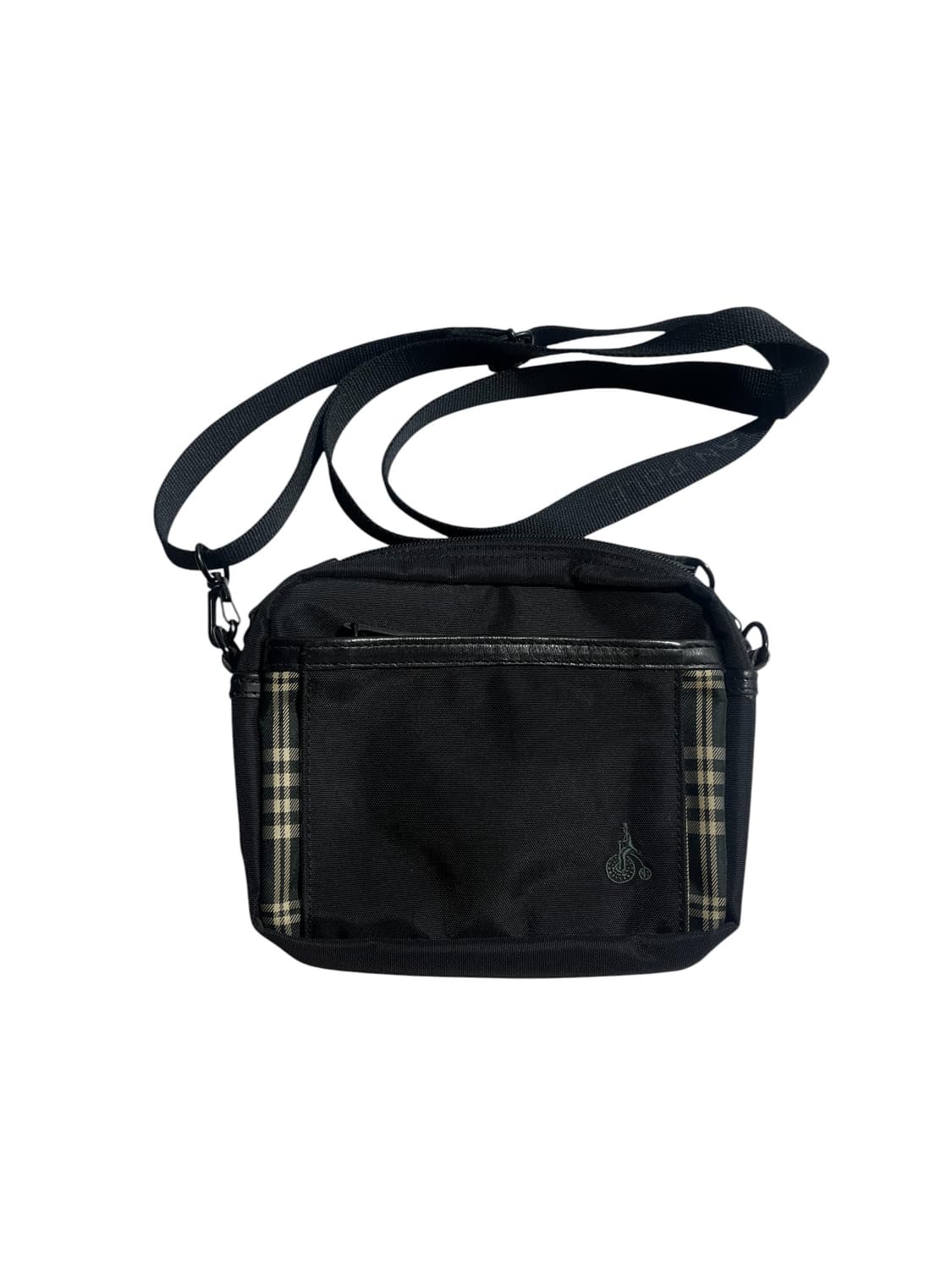 빈폴 블랙 체크 포인트 미니 크로스백 상품이미지1