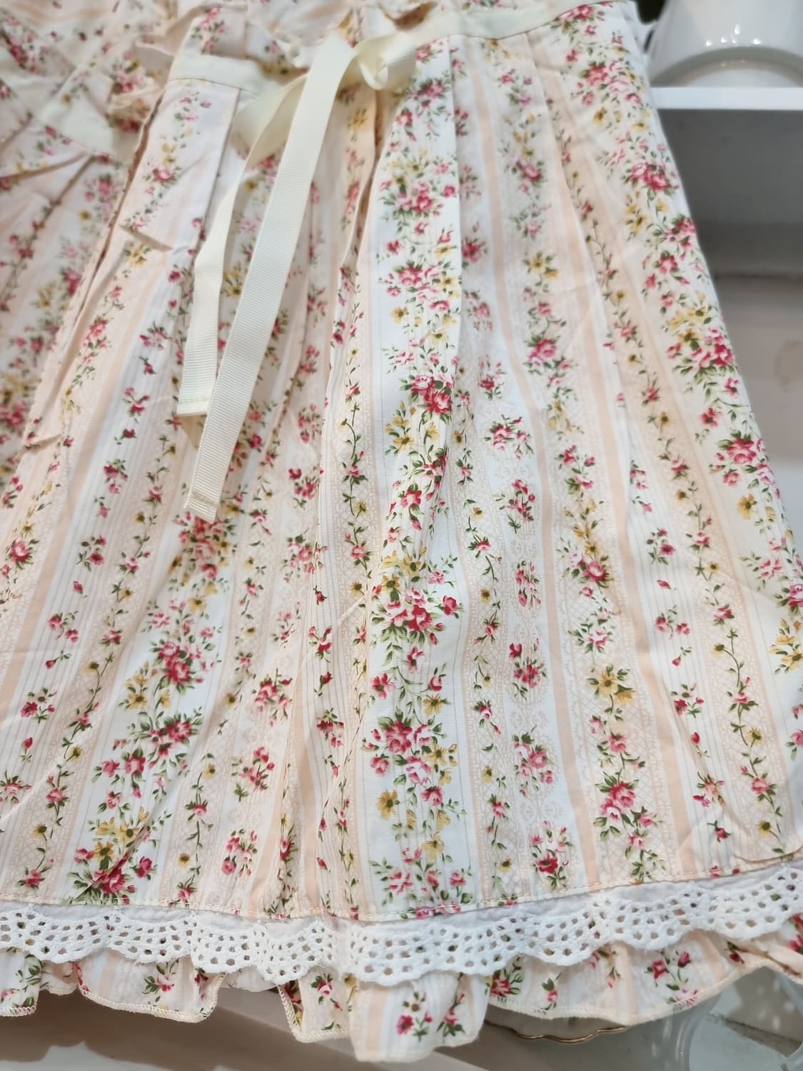 플라워 패턴 레이스 스커트 상품이미지3