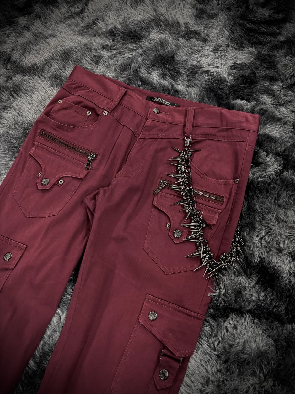 레드와인 포켓 데님 팬츠 상품이미지6