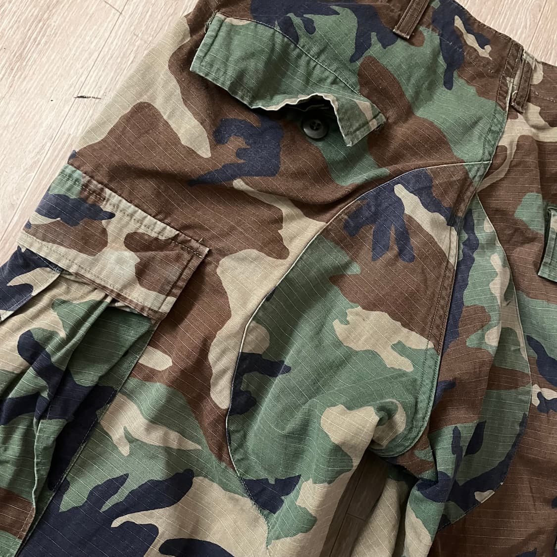 90s 미군 우드랜드 BDU 카모플라쥬 컴뱃 팬츠 상품이미지6