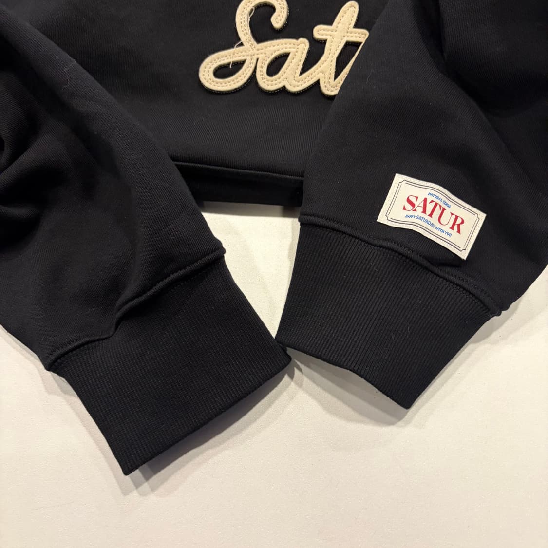 [L] 세터 Satur 스웻 블랙 후드티 D840 상품이미지6