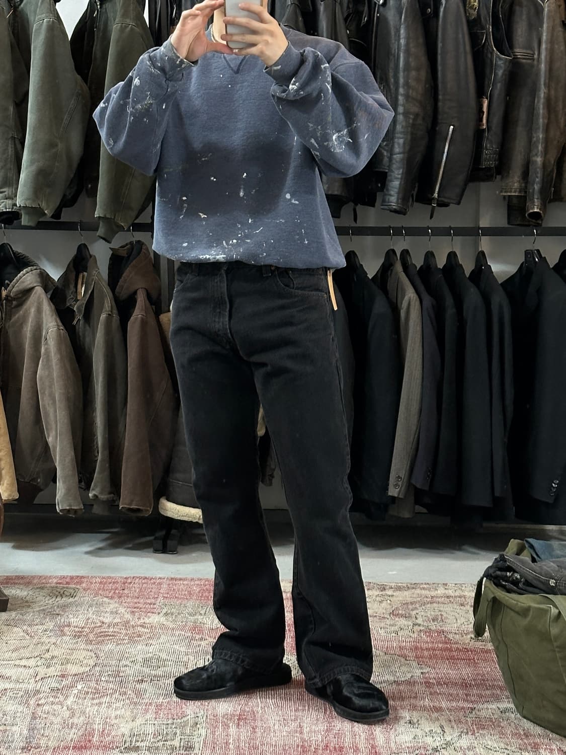 00's 리바이스 517 블랙 부츠컷 플레어진 상품이미지2