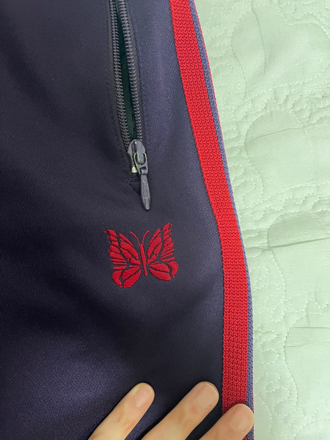 니들스 트랙팬츠 퍼플레드 보라빨강 스트레이트 상품이미지6