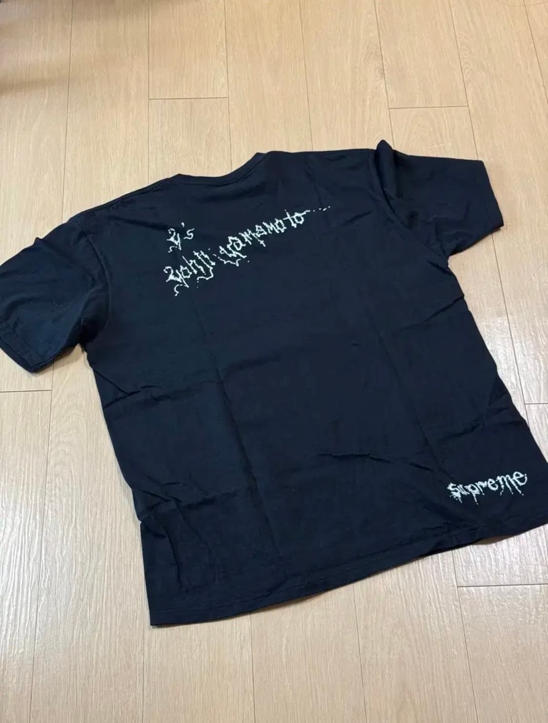[XL] 슈프림 x 요지 야마모토 25fw 씽커 티셔츠 블랙 상품이미지5