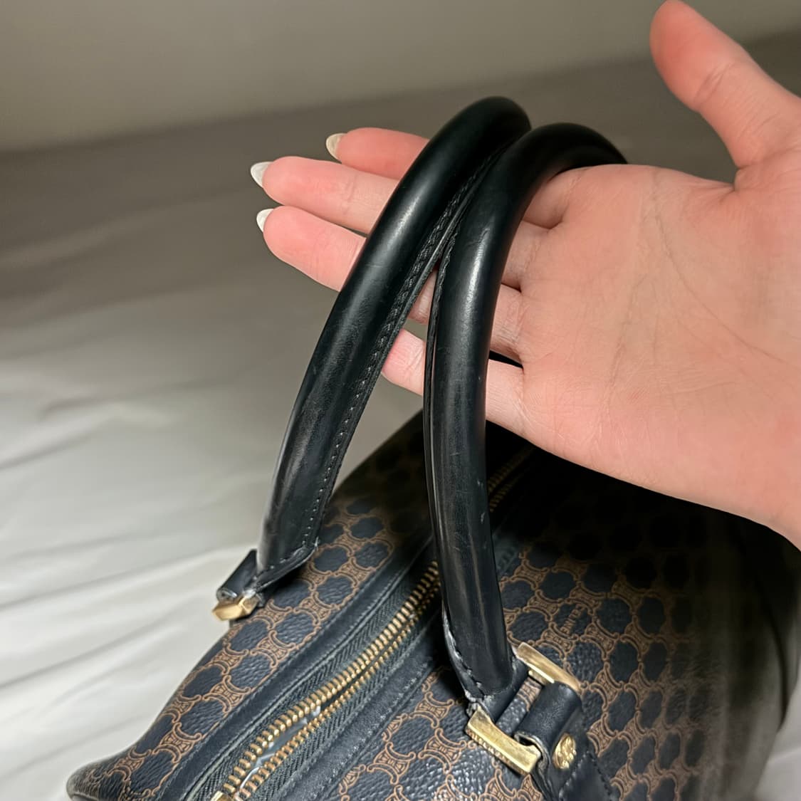 정품 빈티지 셀린느 트리옹프 보스턴백 상품이미지8