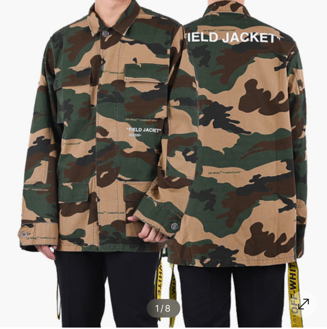 M/ 오프화이트 카모플라주 필드 자켓 상품이미지1
