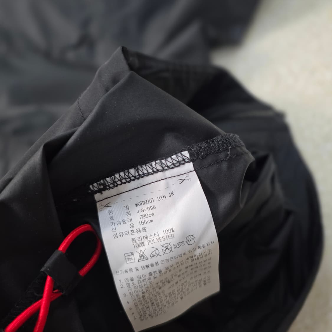 [90] 아디다스 워크아웃 후드 바람막이 집업 자켓 1215J1 상품이미지4