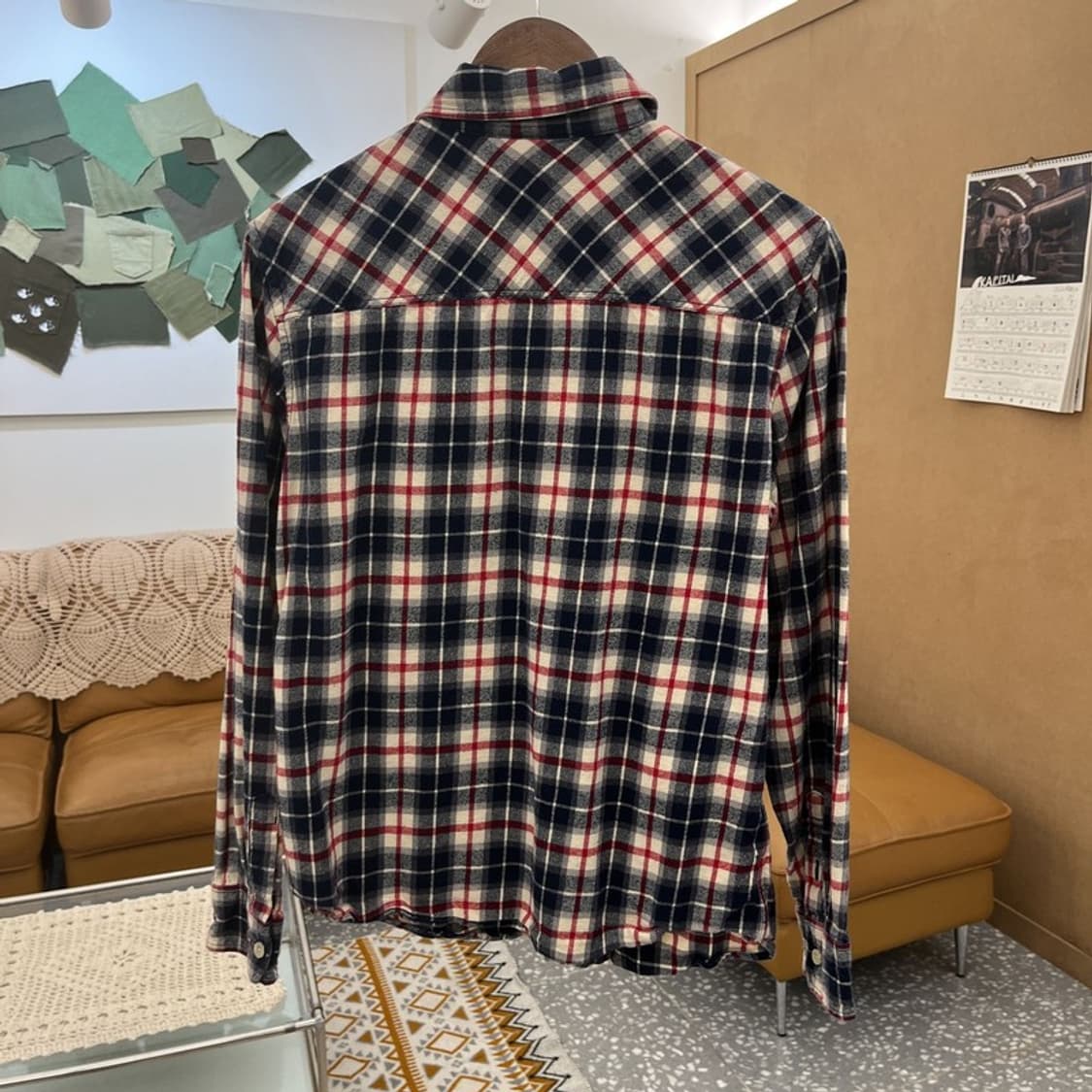 디키즈 올드스쿨 캐주얼 빈티지 슬림핏 체크 셔츠 L C10558 상품이미지4