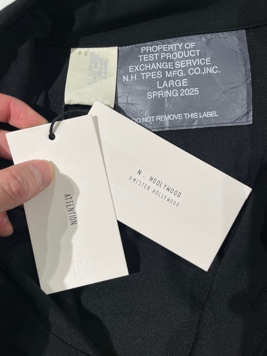 엔 할리우드 25S/S 블랙 테스트 프로덕트 cpo 셔츠 상품이미지8