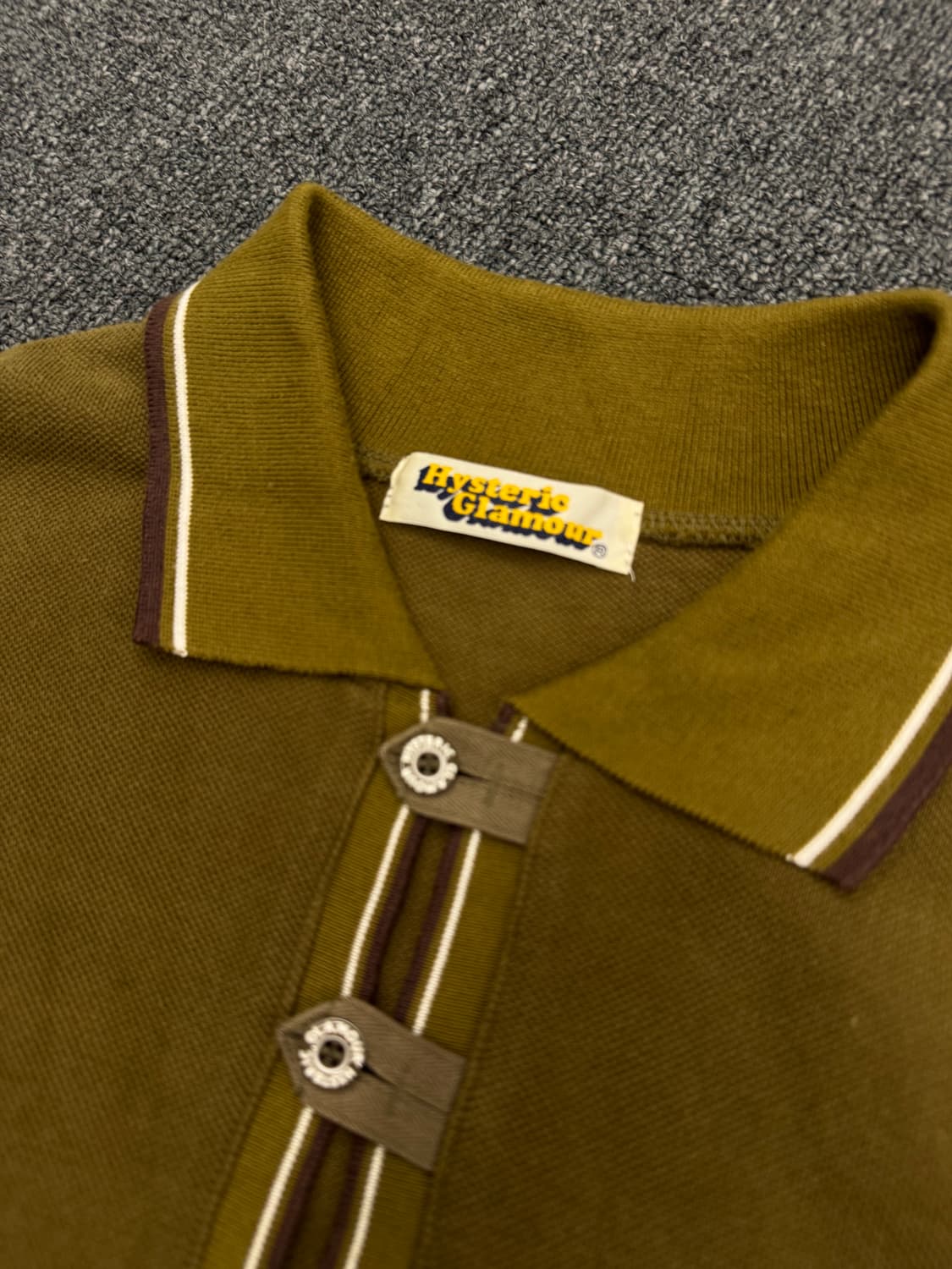 Hysteric Glamour 카라넥 반팔티 상품이미지3