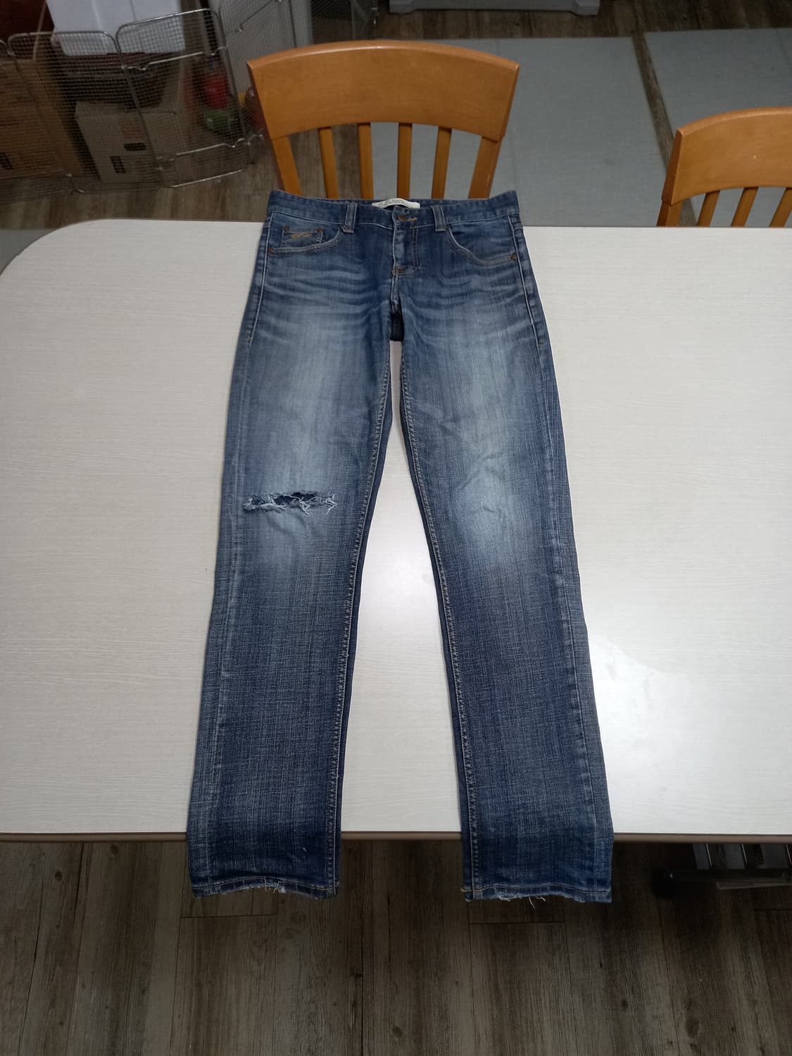 30 PLAC Berlin 워싱 스판 슬림일자 진청 30-224 상품이미지1