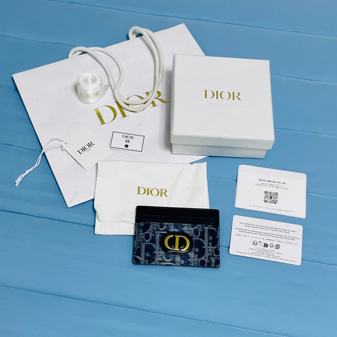 디올 CD 몽테인 30 오블리크 카드 지갑 상품이미지1