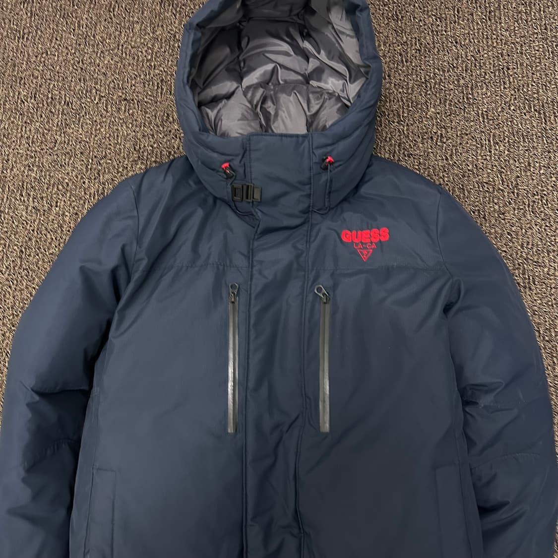 GUESS 게스 덕다운 후드 패딩 점퍼 XL 상품이미지2