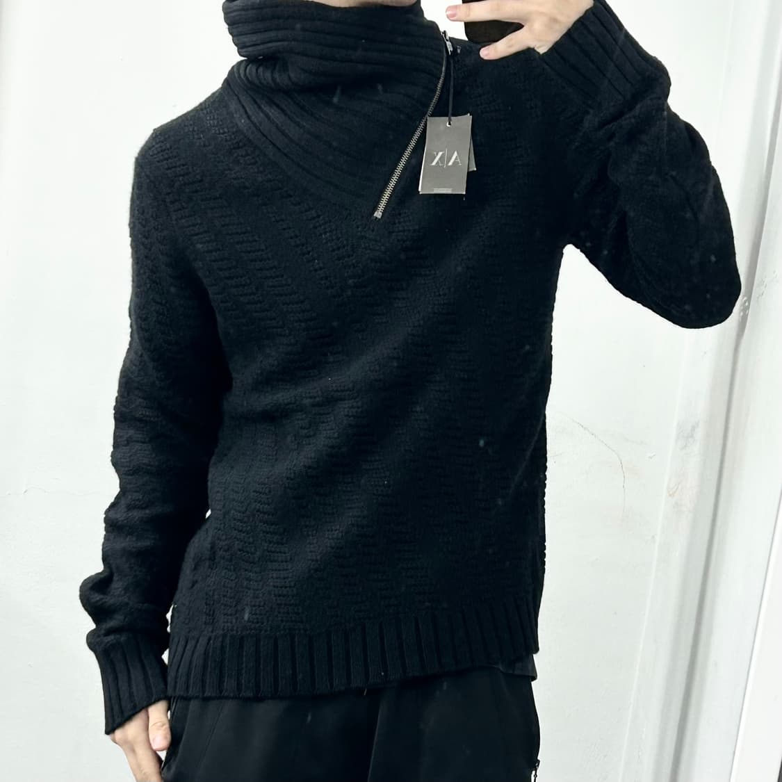 (새상품) 아르마니 익스체인지 넥지퍼 터틀넥 니트 상품이미지1