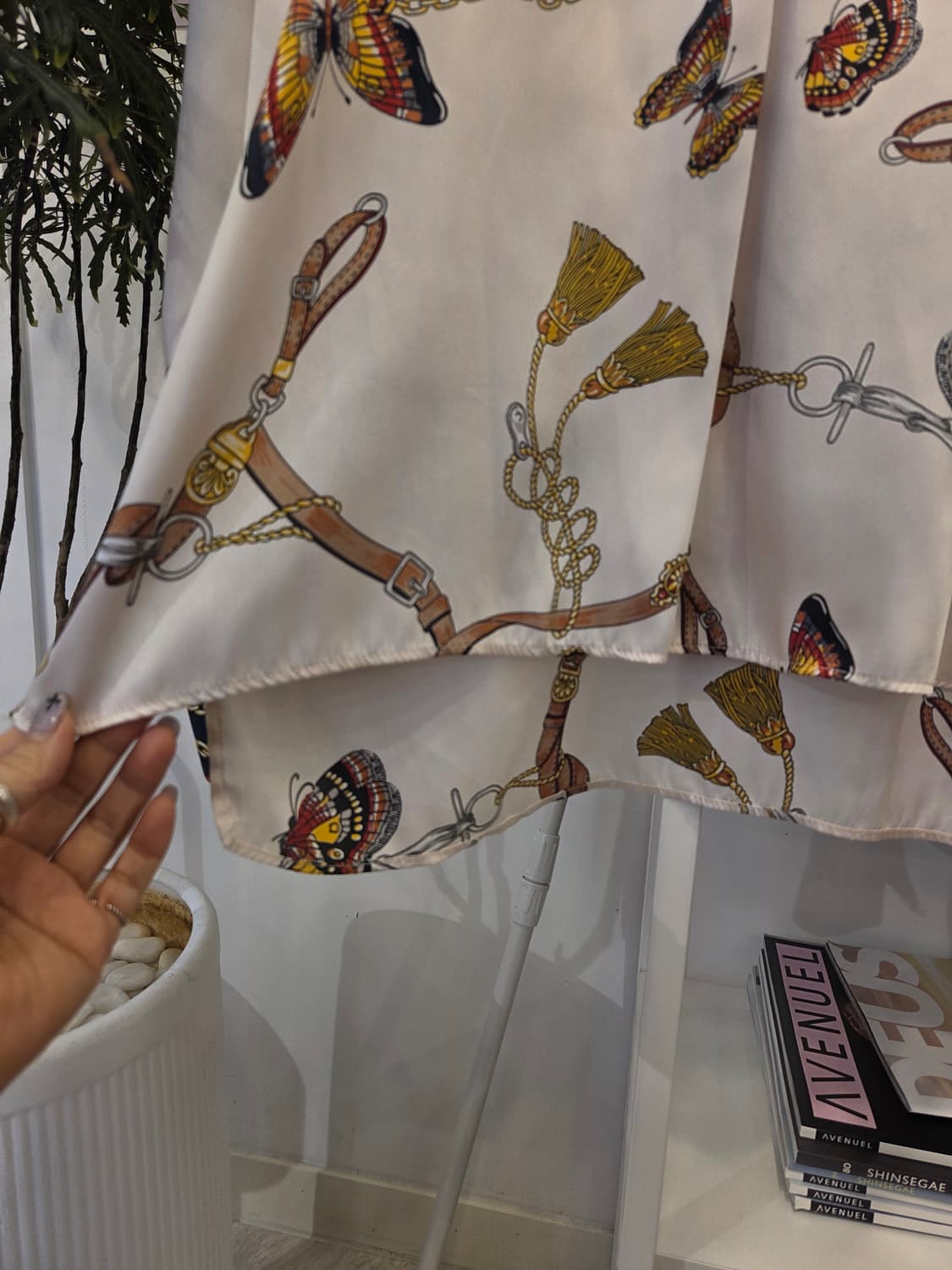 자라 패턴 오버핏 블라우스 상품이미지6