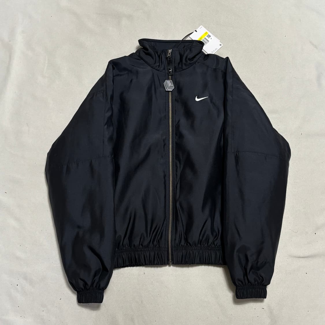 S 새상품 나이키 NRG 스우시 사틴 봄버 자켓 상품이미지2