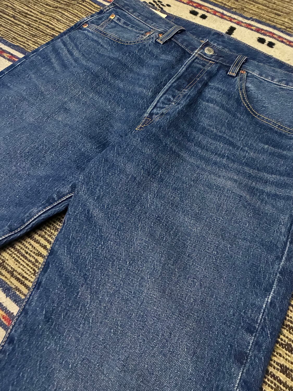 (32)Levis 리바이스 501 프리미엄 빅E 워싱 중청 데님 상품이미지2