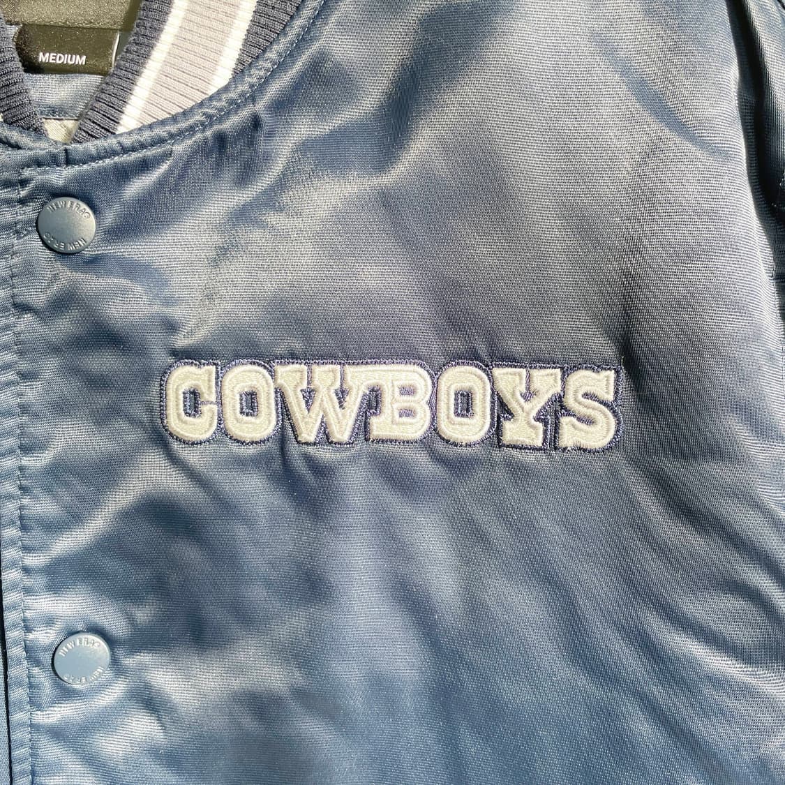  C2 NFL 뉴에라 댈러스 카우보이스 새틴자켓 M사이즈 상품이미지4