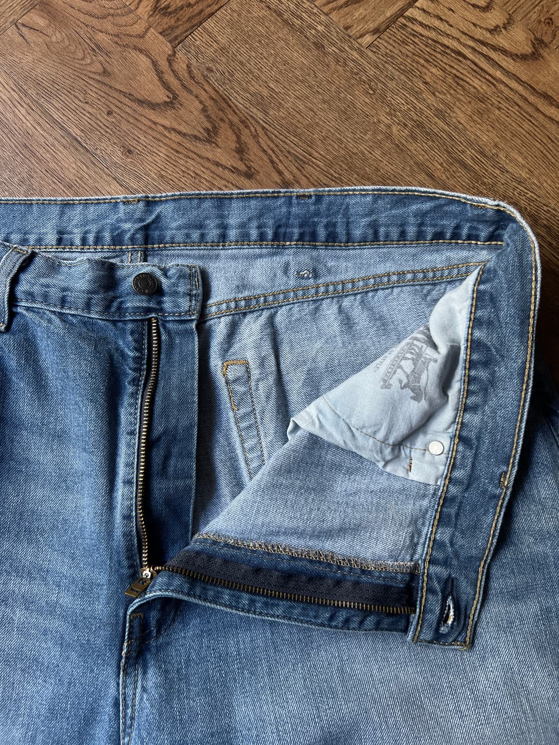 [40]리바이스 505 빈티지 워싱 빅사이즈 데님 팬츠 상품이미지2