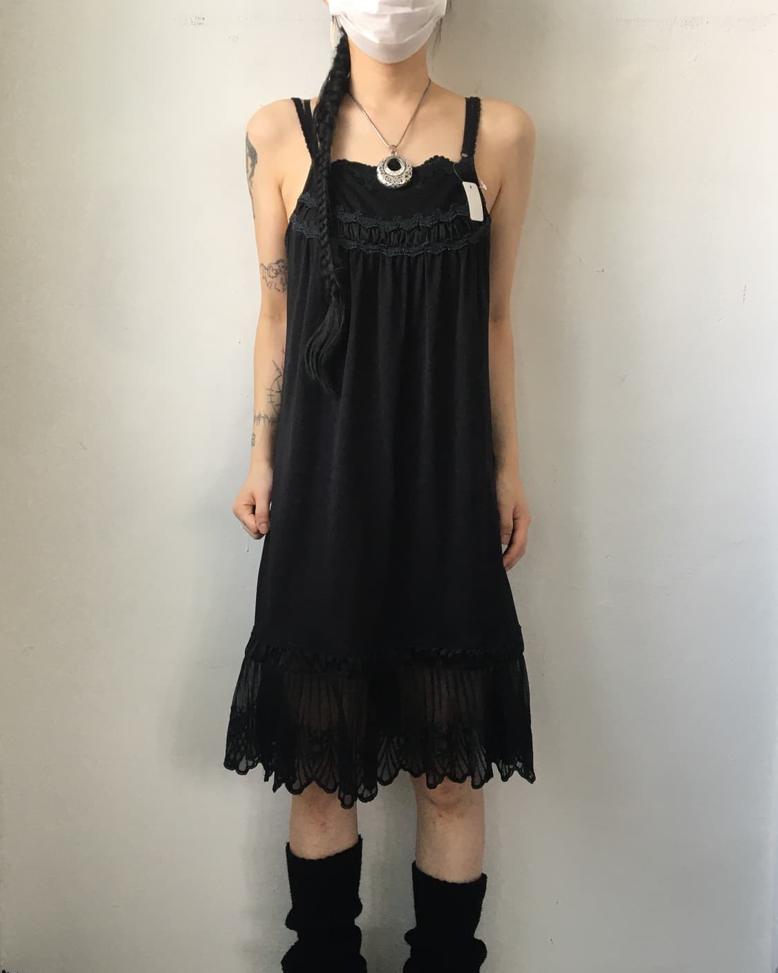 Axes femme lace trimming onepiece 상품이미지6