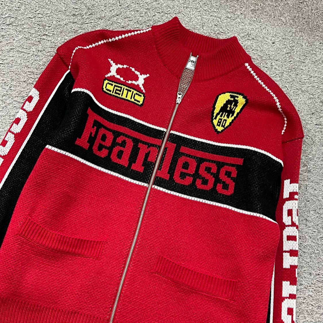 [105] 크리틱 페라리 니트집업 상품이미지1