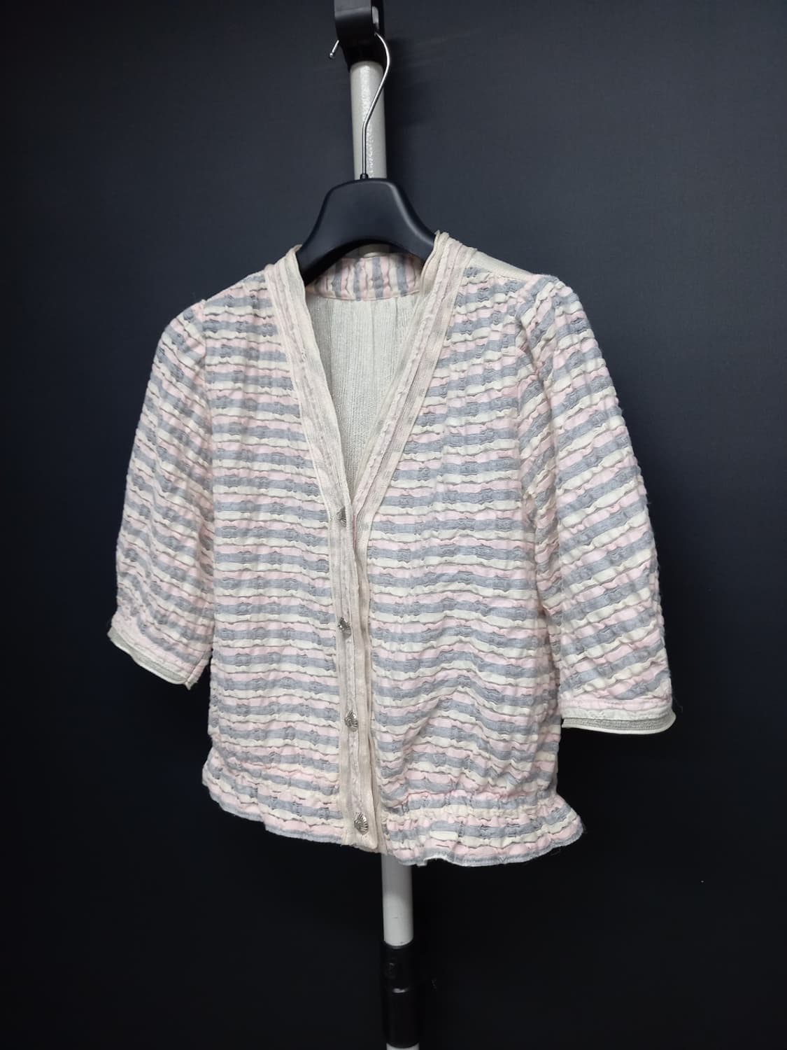 마인 MINE 춘하 레이온 숏 가디건 44.55 상품이미지3