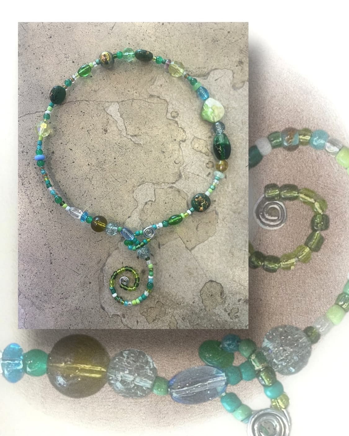 핸드메이드 비즈목걸이 상품이미지1