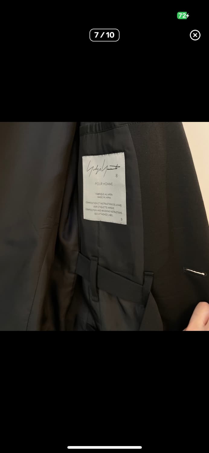 요지야마모토 22fw 웨이스트 자켓 상품이미지7