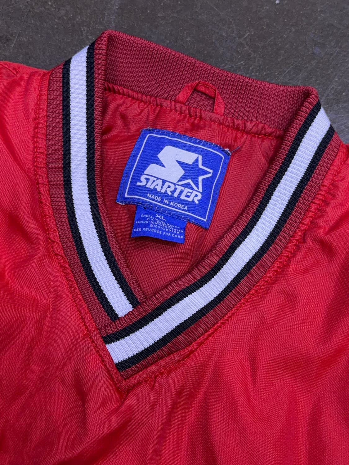 스타터 루이스빌 대학 럭비팀 로고 자수 V넥 웜업 XL 상품이미지3