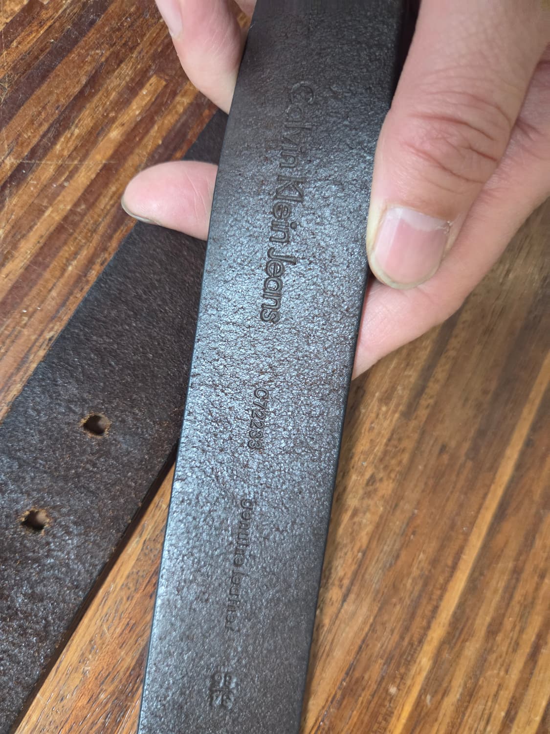 캘빈클라인 브라운 가죽 벨트 104cm 상품이미지3