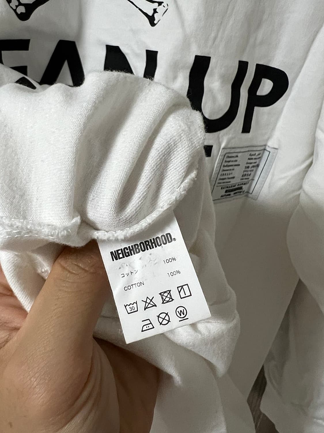 네이버후드 Katherine Hamnett 클린업 롱슬리브 화이트 XL 상품이미지7