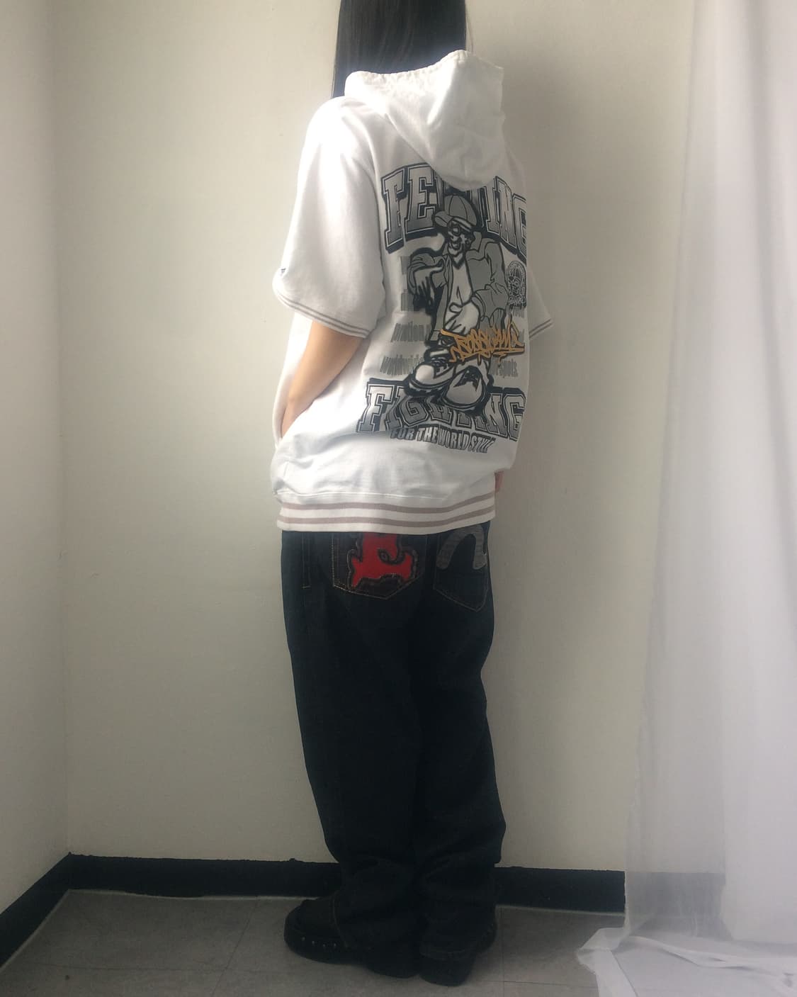 Old school printing hood zip up 상품이미지8