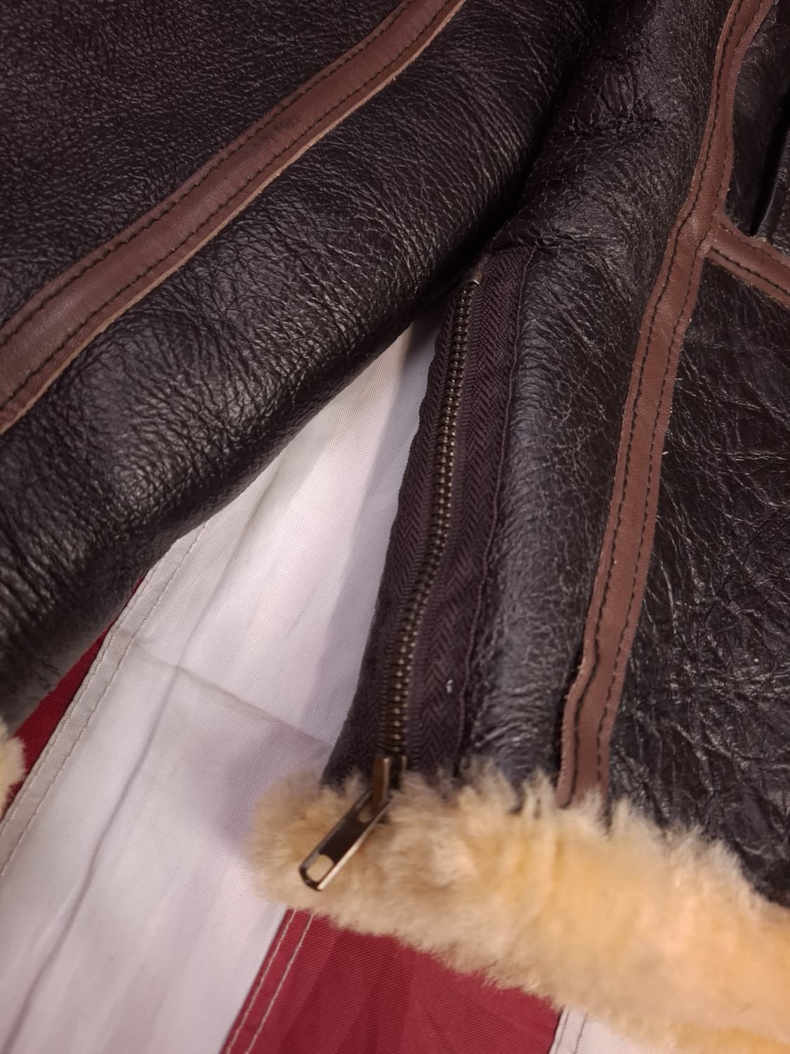 특A 국내산 미공군 TYPE B-6 항공 폭격기 무스탕 상품이미지9