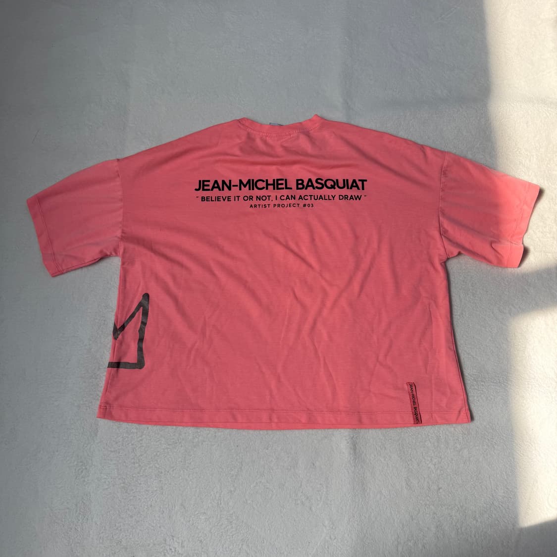 90 장미쉘바스키아 레터링 반팔티 0304T 상품이미지2