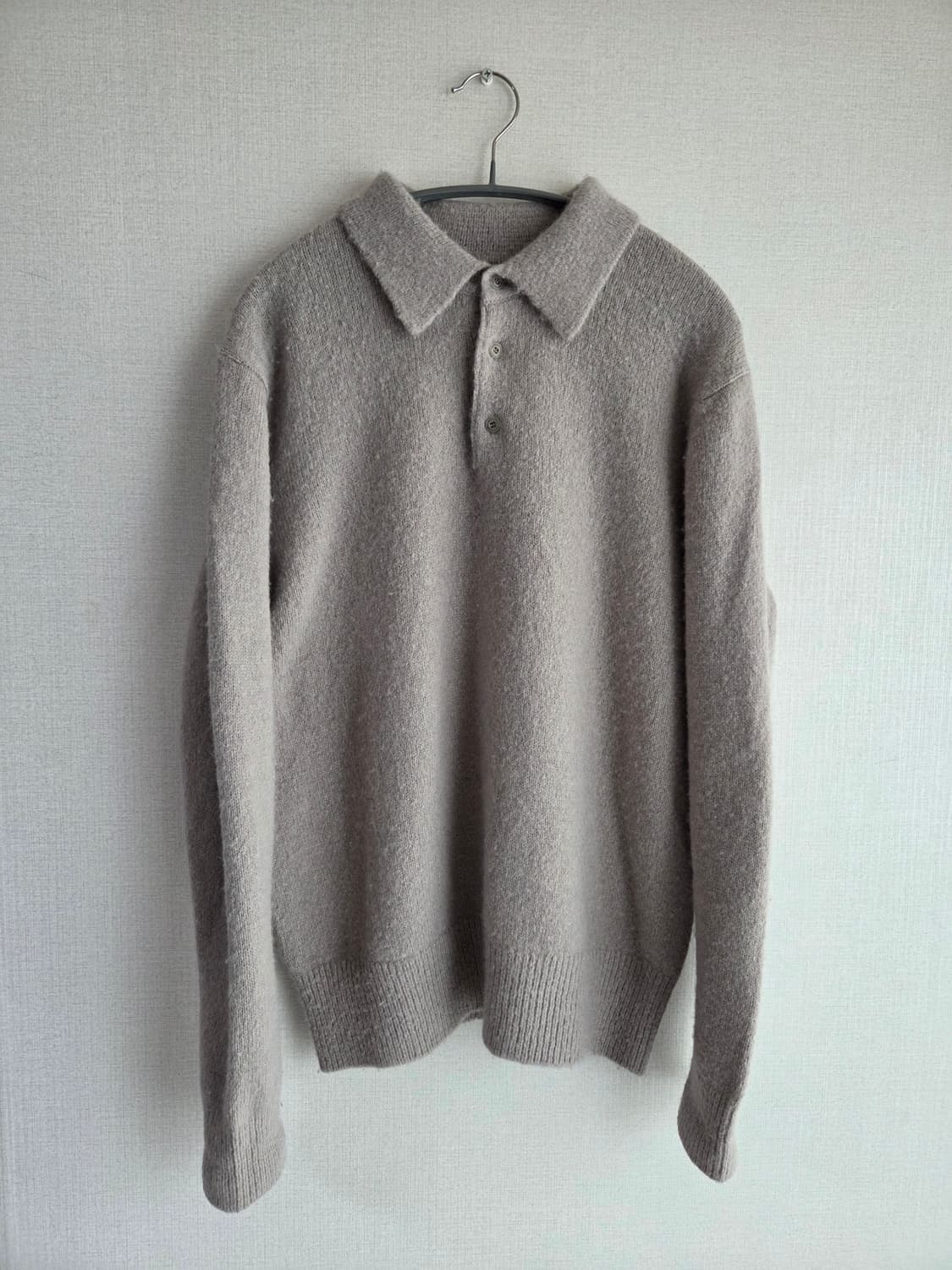 포터리 24FW 베이비 알파카 울 컴포트 폴로 니트 M (100~105) 상품이미지3