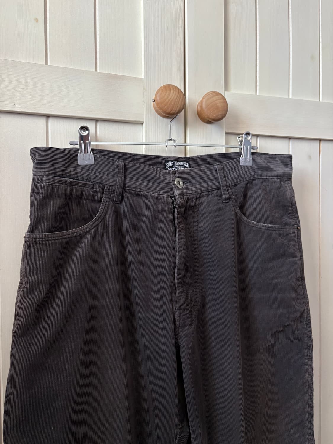 올드 스투시 팬츠 카펜터 그레이 코듀로이 32 사이즈 상품이미지4