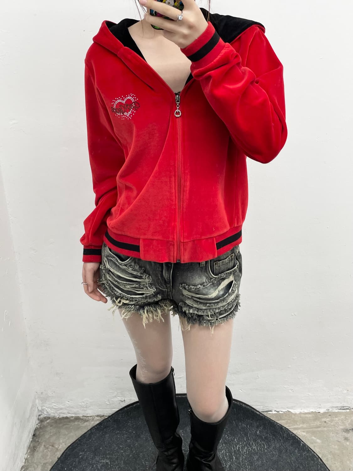 레드 벨벳 핫픽스 후드집업❤️ 상품이미지6