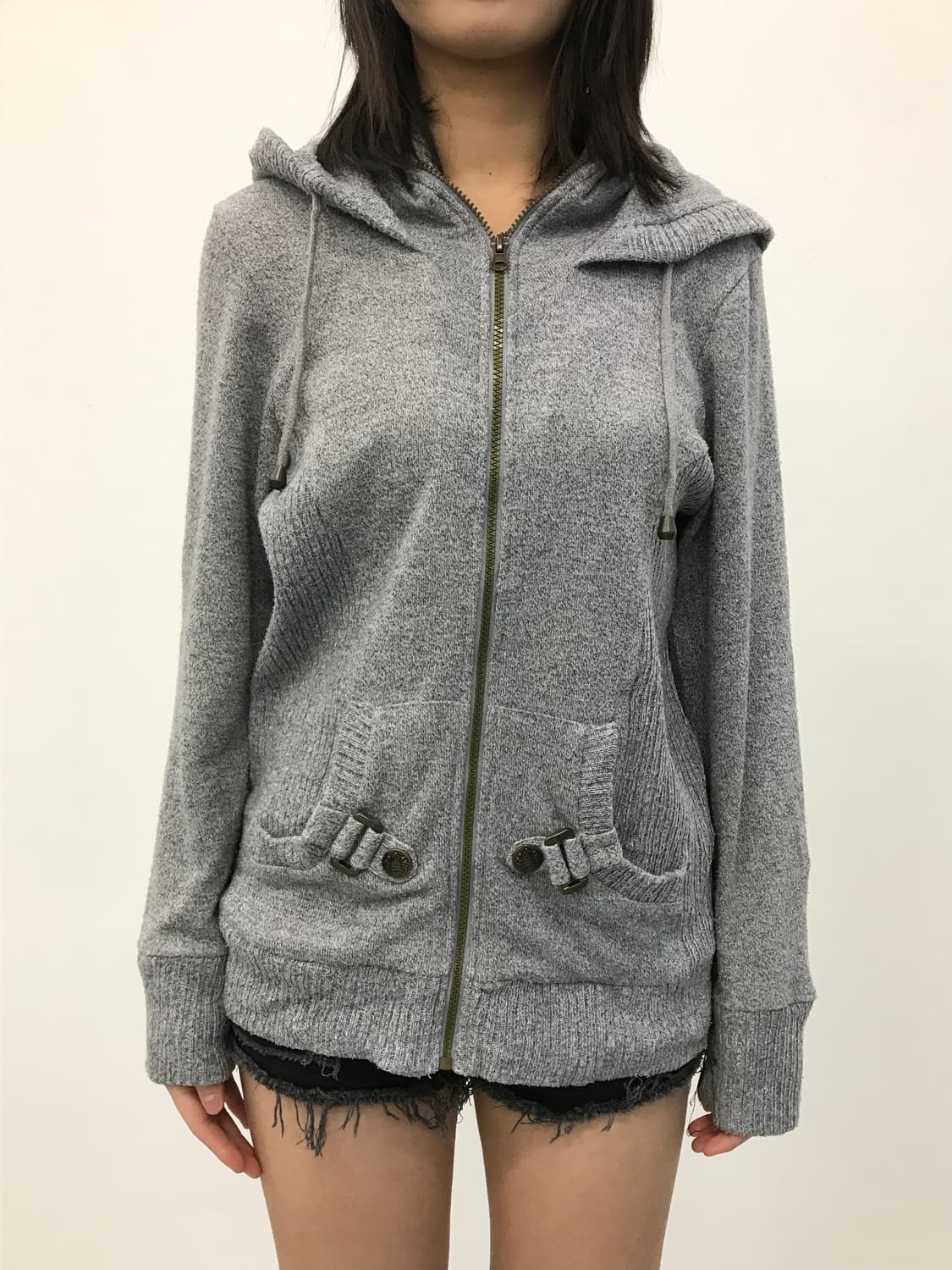 Jpn Healthy Karen Y2k Knit Zip Hoodie 상품이미지2