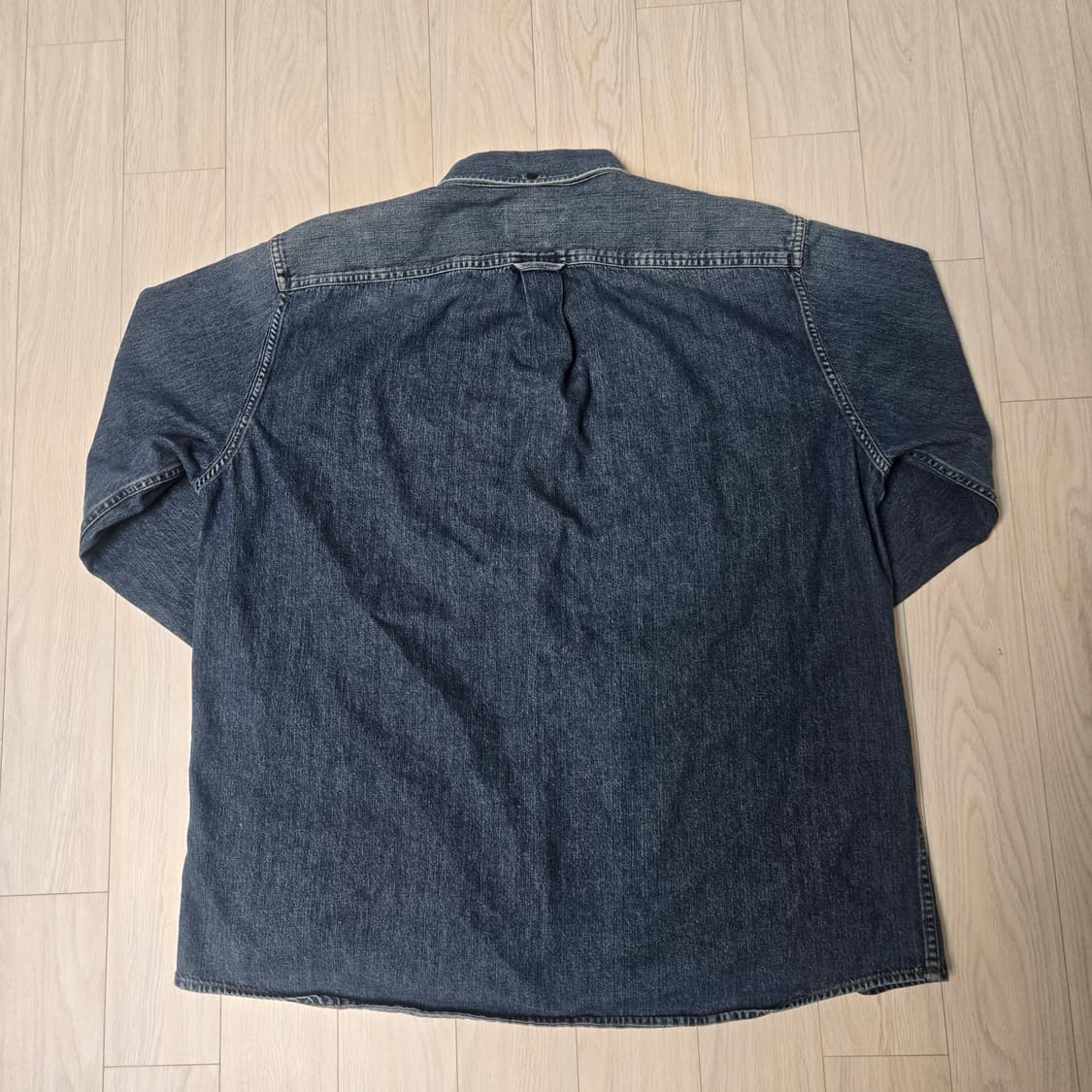 polo Jeans Company 데님 스텐실 로고 풀오버 셔츠 상품이미지4