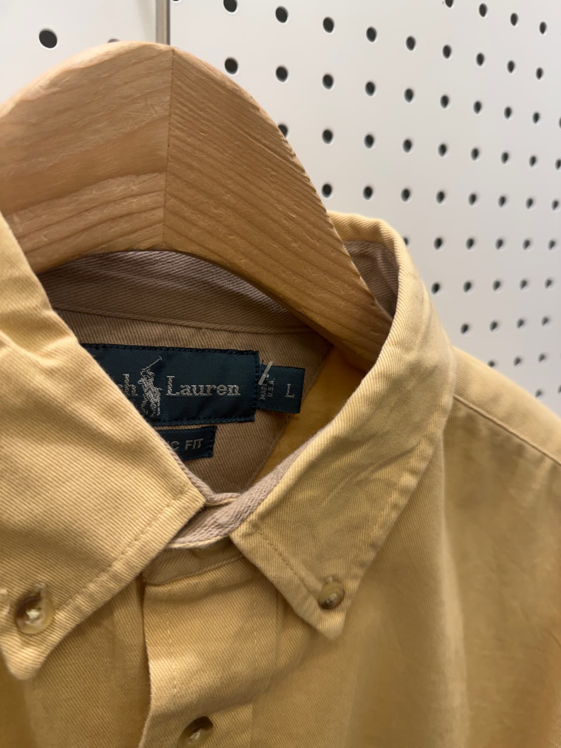 폴로 랄프로렌 베이지 옥스포드 셔츠 U219 상품이미지4