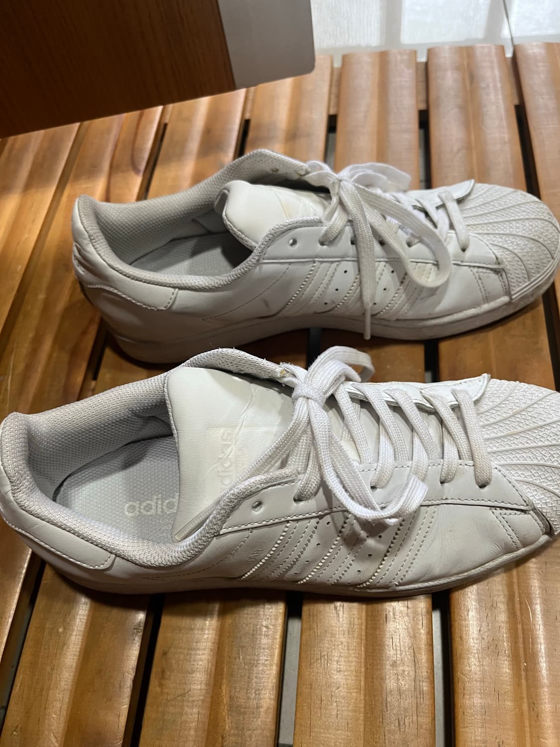 270 아디다스 슈퍼스타 트리플 화이트 상품이미지3