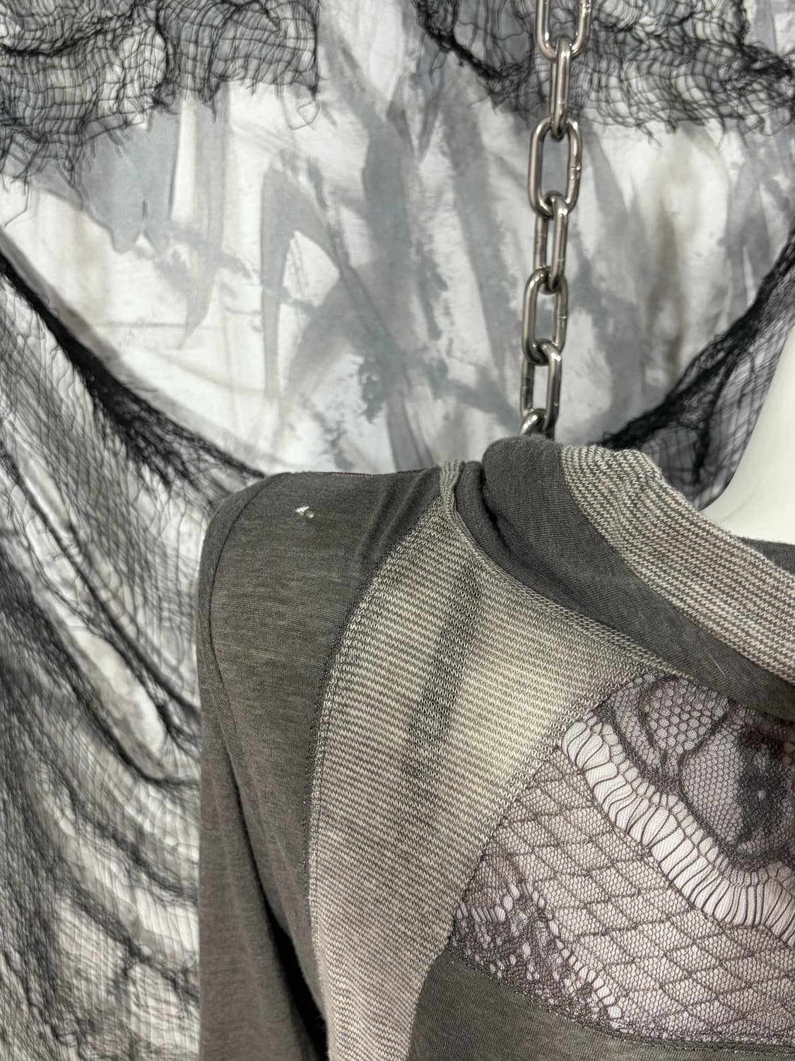 Grunge Oriental See-through one-piece 상품이미지8