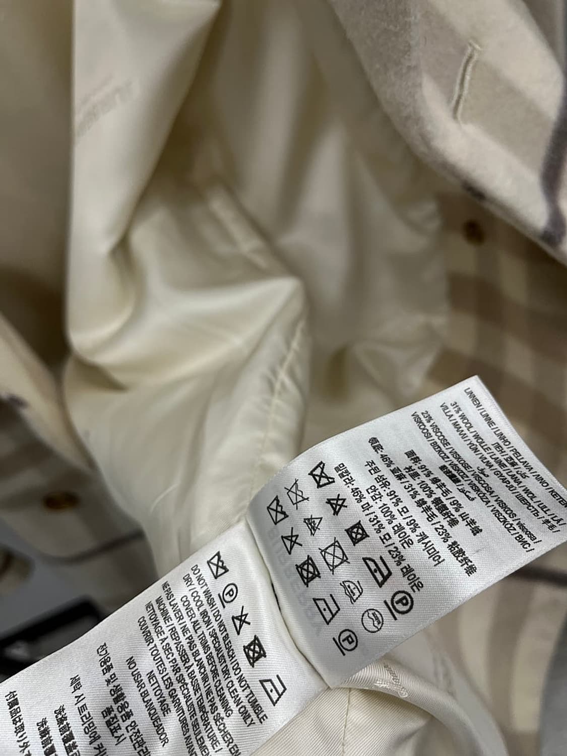 여) 버버리 신형 키즈 캐시미어 코트  상품이미지9