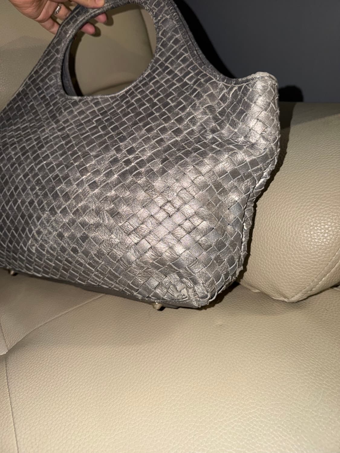 Metallic woven shoulder bag 상품이미지2