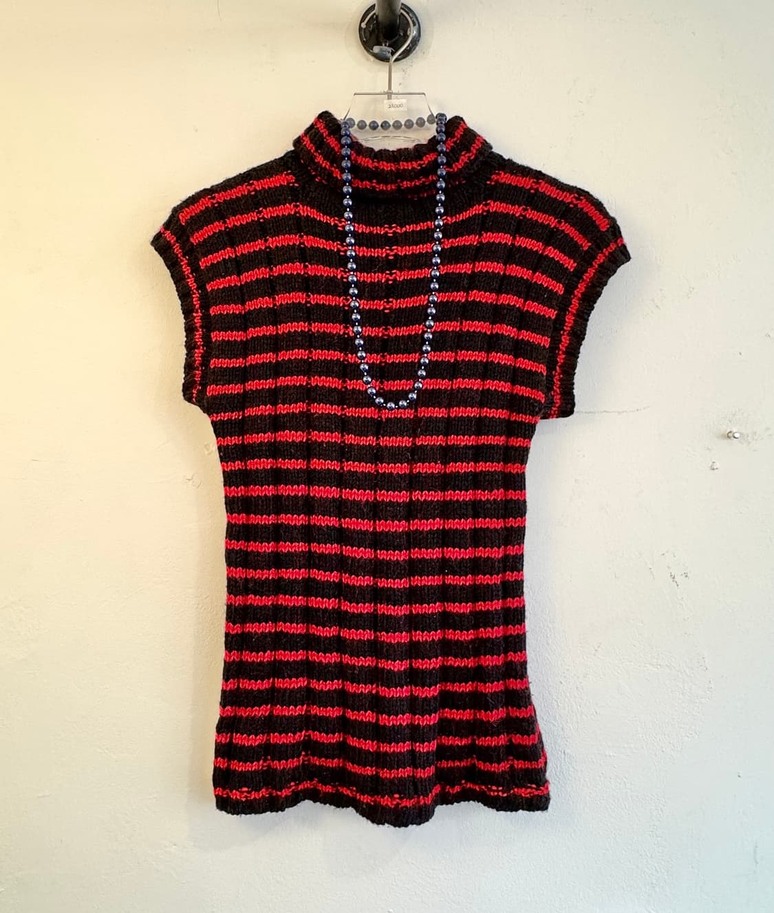 레드&블랙 스트라이프 터틀넥 베스트 상품이미지2