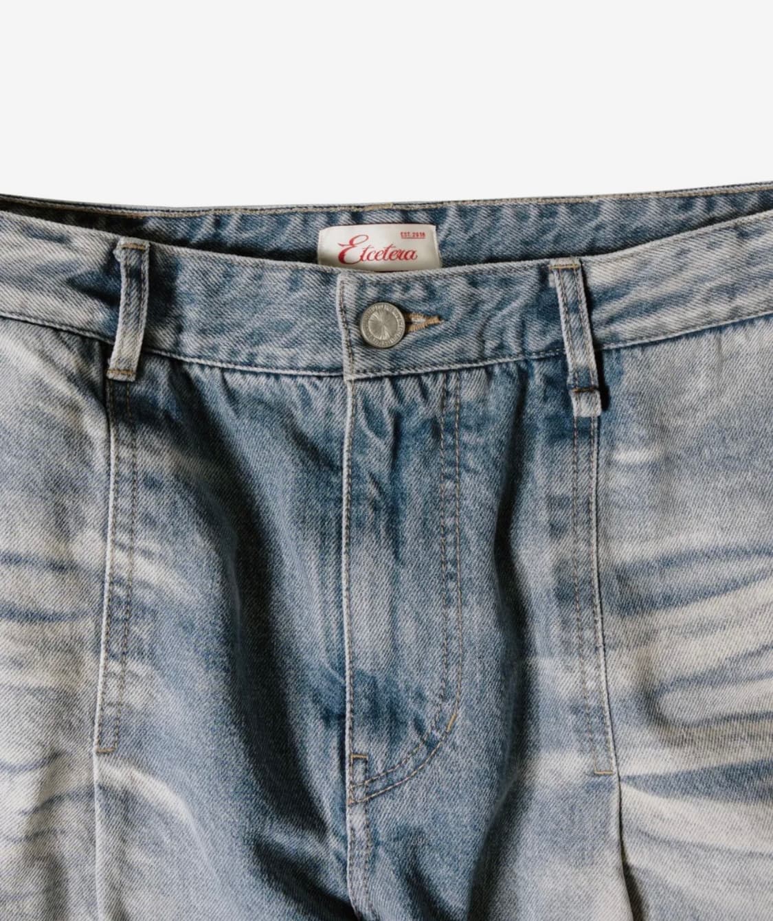 새상품 etce-WASHED BIKER DENIM PANTS (BLUE) 상품이미지3