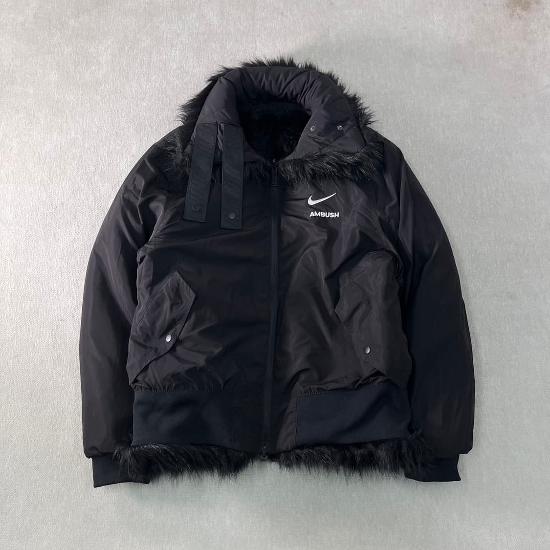 100 나이키 x 앰부쉬 리버시블 포우퍼 코트 블랙 상품이미지3