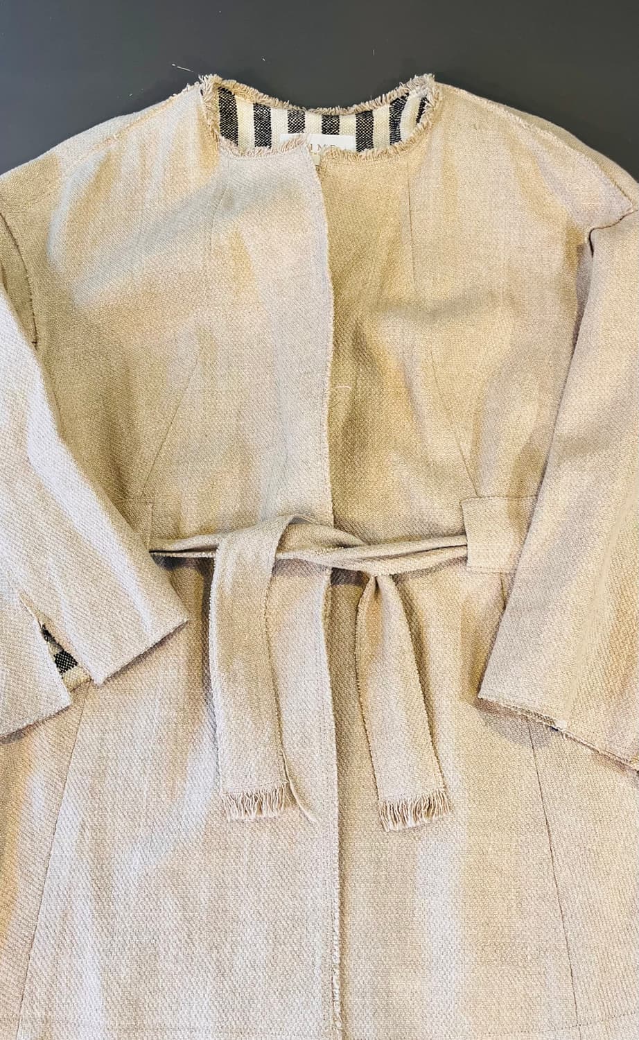 타임 텍스쳐 벨티드 자켓 (F) 상품이미지3