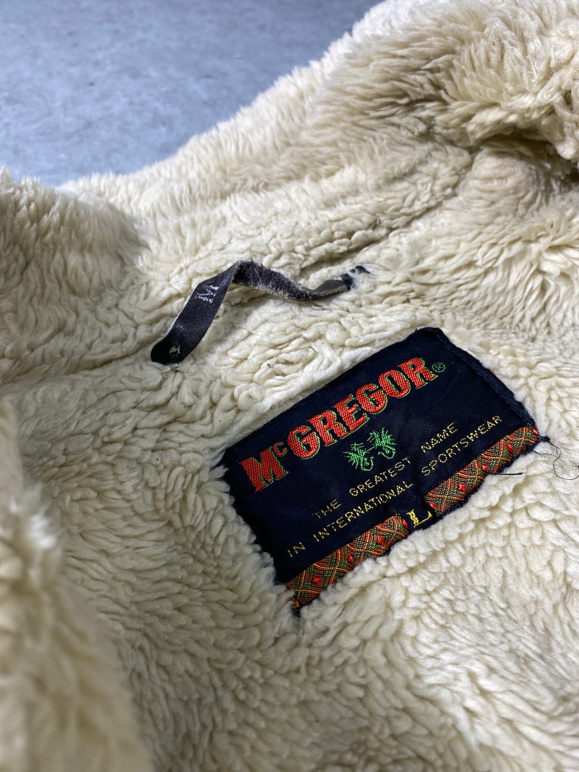 [L] 90s  MCGREGOR 맥그리거 브라운 시어링 후드 코트 상품이미지9