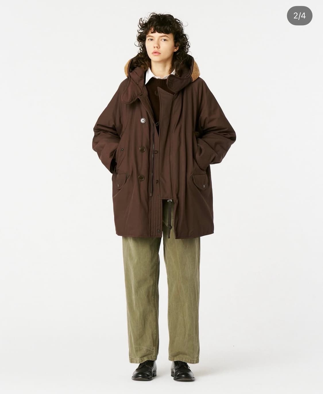 [2] 헤릴x어드레서 CWU 파카 브라운 상품이미지1